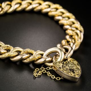 Victorian Curb Link Gate Bracelet