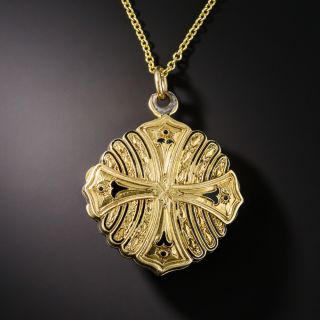 Victorian Diamond and Ruby Locket