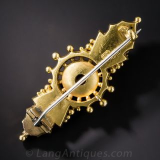 Victorian Diamond and Sapphire Star Pin