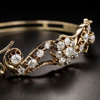 Victorian Diamond Bangle Bracelet