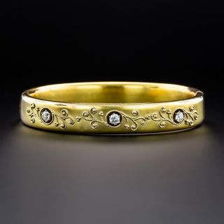 Victorian Diamond Bangle Bracelet - 2