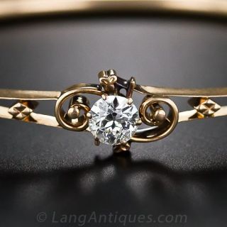 Victorian Diamond Bangle Bracelet