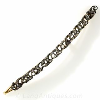 Victorian Diamond Barrette 