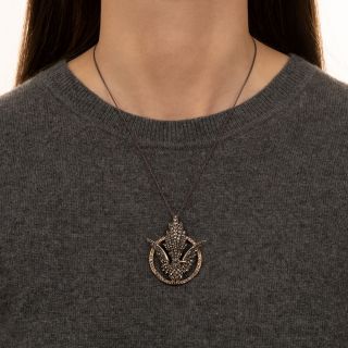 Victorian Diamond Bird Pendant