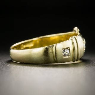 Victorian Diamond Buckle Wedding Band