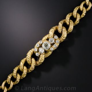 Victorian Diamond Centered Bracelet  - 2