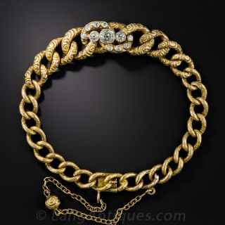 Victorian Diamond Centered Bracelet 