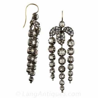 Victorian Diamond Chandelier Earrings