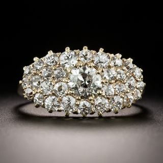 Victorian Diamond Cluster Band Ring - 3