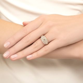 Victorian Diamond Cluster Band Ring
