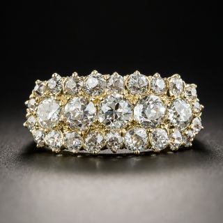 Victorian Diamond Cluster Band Ring 