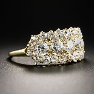 Victorian Diamond Cluster Band Ring 