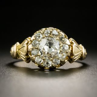 Victorian Diamond Cluster Engagement Ring - 2