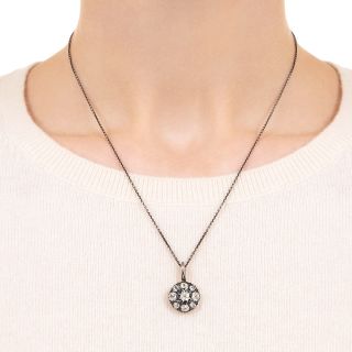 Victorian Diamond Cluster Pendant