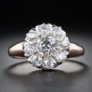 Victorian Diamond Cluster Ring
