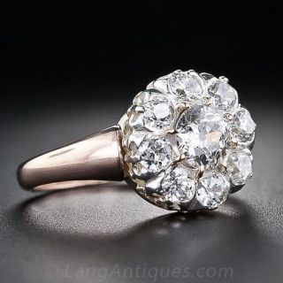 Victorian Diamond Cluster Ring
