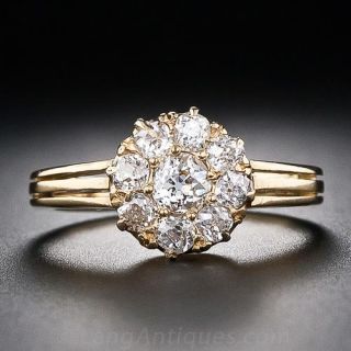 Victorian Diamond Cluster Ring
