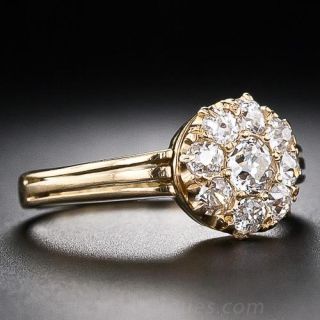 Victorian Diamond Cluster Ring