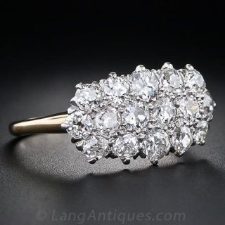 Victorian Diamond Cluster Ring