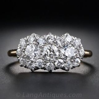 Victorian Diamond Cluster Ring