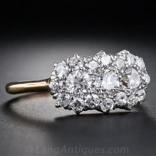 Victorian Diamond Cluster Ring