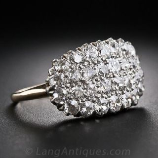 Victorian Diamond Cluster Ring