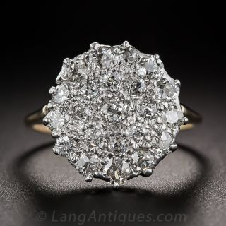 Victorian Diamond Cluster Ring