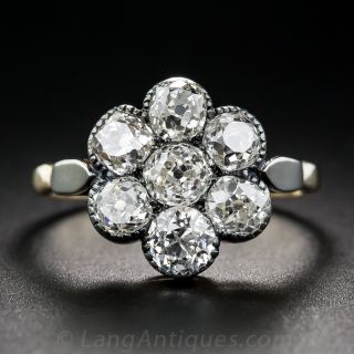 Victorian Diamond Cluster Ring