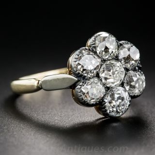 Victorian Diamond Cluster Ring