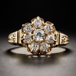 Victorian Diamond Cluster Ring
