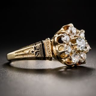 Victorian Diamond Cluster Ring