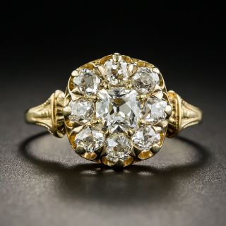 Victorian Diamond Cluster Ring