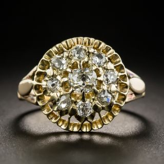 Victorian Diamond Cluster Ring - 1