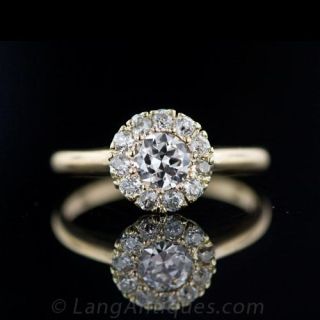 Victorian Diamond Cluster Ring