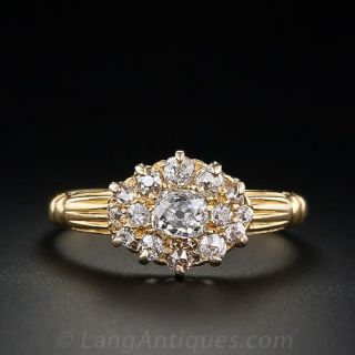 Victorian Diamond Cluster Ring