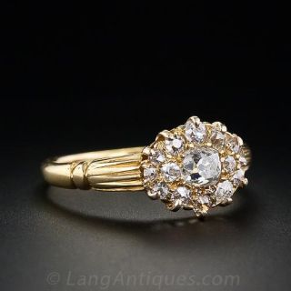 Victorian Diamond Cluster Ring