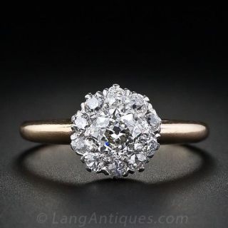 Victorian Diamond Cluster Ring