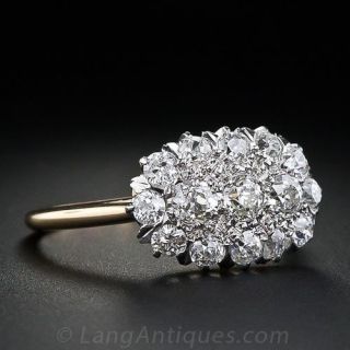 Victorian Diamond Cluster Ring