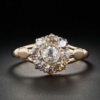 Victorian Diamond Cluster Ring