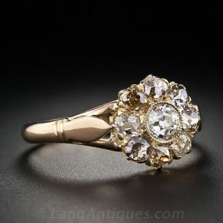 Victorian Diamond Cluster Ring