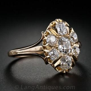 Victorian Diamond Cluster Ring