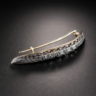 Victorian Diamond Crescent Pin