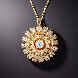 Victorian Diamond Daisy Necklace - 1