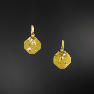 Victorian Diamond Dangle Earrings - 2