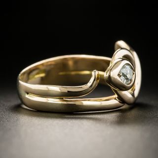 Victorian Diamond Double Snake Ring