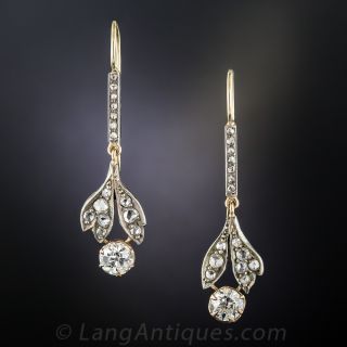 Victorian Diamond Drop Earrings