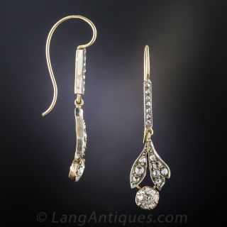 Victorian Diamond Drop Earrings