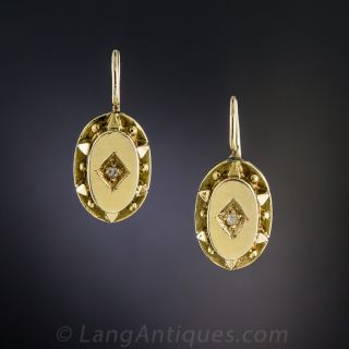 Victorian Diamond Drop Earrings - 2