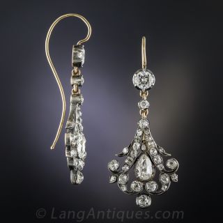 Victorian Diamond Drop Earrings