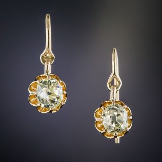 Victorian Diamond Drop Earrings